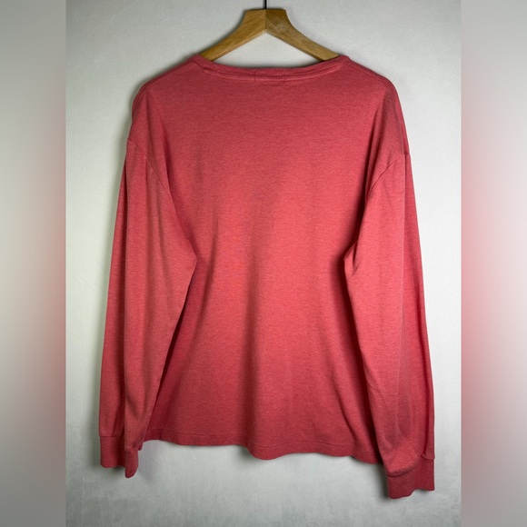 Polo Ralph Lauren Men’s Classic Fit Long Sleeve Tee Shirt Heathered Red Sz L - Picture 5 of 8